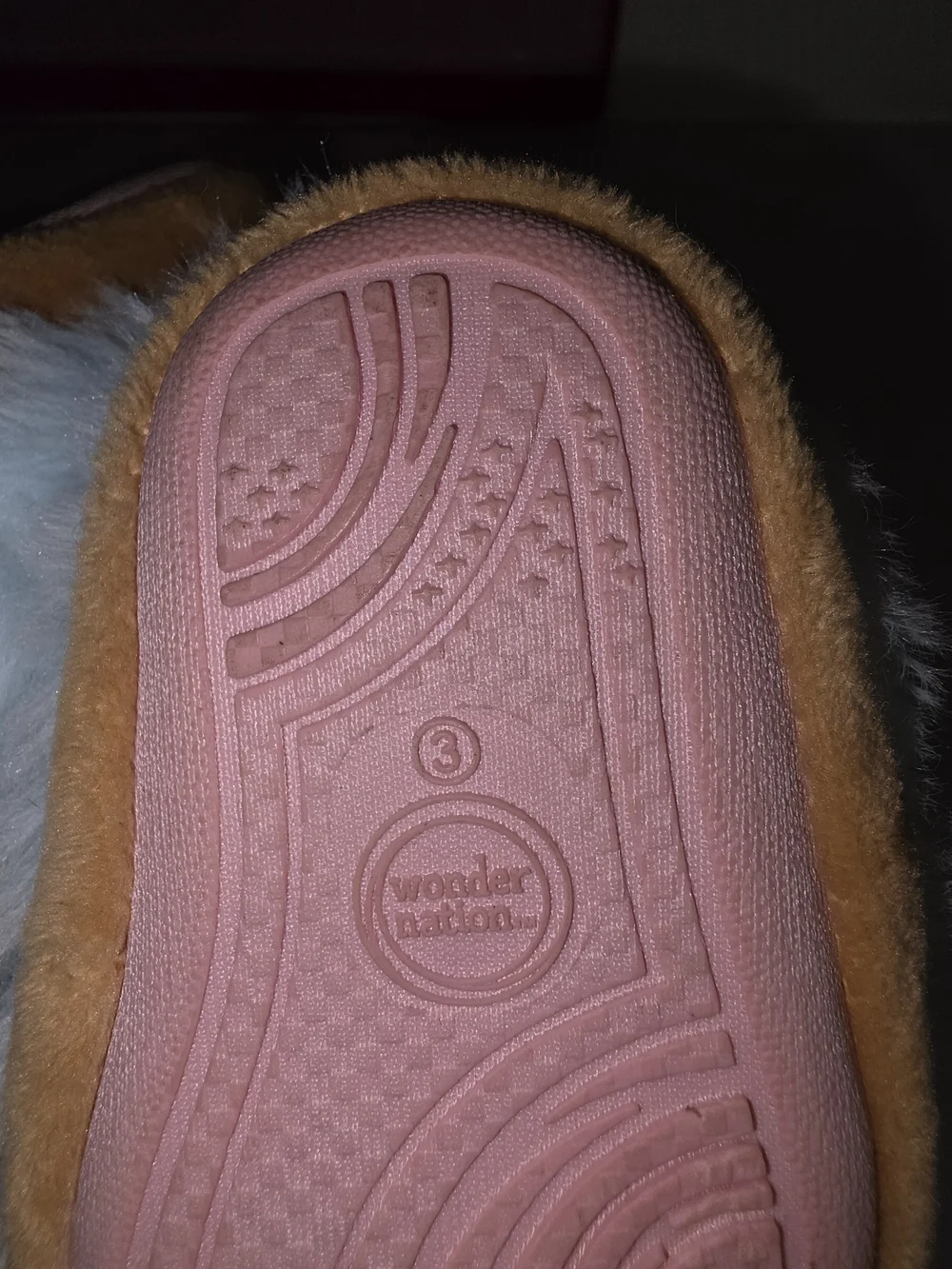 wonder nation Plush Unicorn Bootie Slippers Light Blue & Pink Gold Horn Sz 3